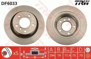 Trw Bremsscheibe Bmw: Z4 DF6033