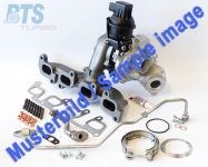 BTS Turbo Lader, Aufladung TURBO SERVICE SET REMAN mit Anbaumaterial für BMW 7794259014 11657794259 7794259 T981293BL