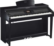 Yamaha CVP-701PE Digitalpiano mit Begleitautomatik, schwarz poliert, 267 Styles