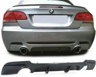 Heck Diffusor Einsatz beidseitig Duplex Performance Look für BMW 3ER E92 Coupe
