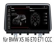 GABITECH Autoradia BMW X5 X6 E70 E71 CCC 10.2 Zoll Android 12 GPS Navi Carplay Einbau-Navigationsgerät