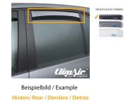 ClimAir Master (hintere Türen) stark getönt Windabweiser Fensterschacht schwarz für BMW CLS0044038D