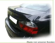 für BMW E90 Tuning Heckspoiler Lippe LACKIERT SCHWARZ Kofferraum Spoiler