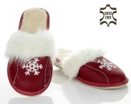 filsko »Hübsche Winter Pantoffeln für Damen mit Schneeflocke« Hausschuh