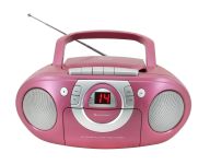 SCD 5100 pink Radiorekorder mit CD-Spieler und Kassettendeck