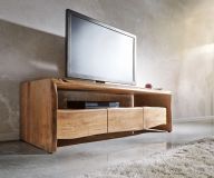 Lowboard Live-Edge 145 cm Akazie Natur Fach 3 Schübe