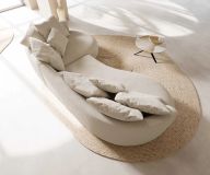 Sofa Edina 330x170 cm Bouclé Creme-Weiß