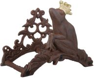 Gartenschlauchhalter Wand Froschkönig Frosch Gusseisen Schlauchhalter Antik-Stil