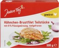 Jeden Tag Hähnchen-Brustfilet Teilstücke gewürzt