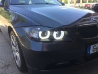 Scheinwerfer 3D Angel Eyes für BMW E90 E91 Bj. 05-08 Schwarz