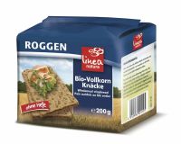 linea natura Roggen Vollkorn Knäcke, 200 g Packung