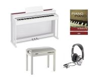 Casio AP-470-WE -Set Digitalpiano weiß mit Klavierbank u.weiterem Zubehör
