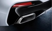 BMW M Performance 5er G30 G31 Satz Endrohrblenden Chrom 8-Zylinder Optik