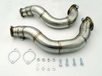 DOWNPIPE 3" 76MM ERSATZROHR für BMW E90 E92 E93 335i E82 135i N54 EDELSTAHL