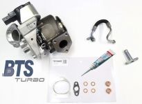 BTS Turbo Lader, Aufladung TURBO SERVICE SET ORIGINAL mit Anbaumaterial für MITSUBISHI BMW 49E90-35209 49135-05620 11654716166 T981042