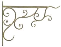 Wandhalterung für Blumenampel Vintage Wandhaken Blumentopf Grün Patiniert
