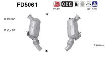 AS Ruß-/Partikelfilter, Abgasanlage  für BMW 18307798307 FD5061