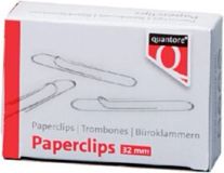 100 Büroklammern Quantore 32 mm lang