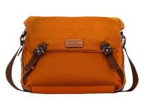 SCHARLAU First Class Air Force One, Messenger Bag mit 15,6  Laptopfach Orange