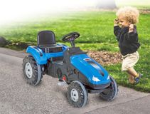 JAMARA Trettraktor Big Wheel blau