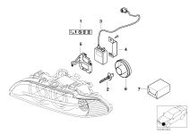 BMW Halter Steuergerät Xenon-Licht links 63126907423 - Bildpositi