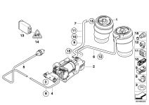 BMW Steuergerät Luftfederung E70 E71 E72 37146793163