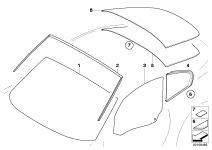 BMW Heckscheibe E86 51313420806