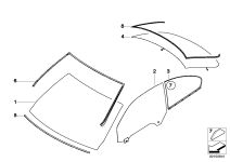 BMW Heckscheibe Sonnenschutzglas E92 51317178910