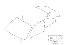 BMW Frontscheibe Infrarot grün E46 51317067903 - Bildposition 01