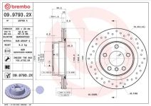 BREMBO Bremsscheibe hinten rechts links Gelocht/innenbel. 300mm für BMW 34216792227 09.9793.2X