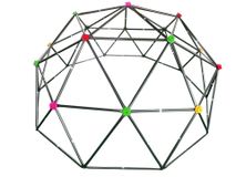 Kinder Klettergerüst Dome Climber Outdoor Klettergestell Metall 280 x 280 x 140 cm