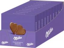 Milka Täfelchen Hauchzarte Herzen Alpenmilch
