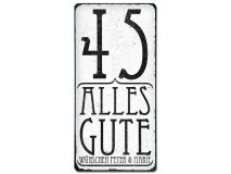 Geburtstagsschild Vintage Stil mit Wunschtext