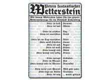 Wetterstein Vintage Stil mit Wunschtext