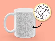 Tasse mit Aufdruck - Breast Pattern