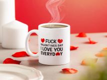 Tasse mit Aufdruck - F*ck Valentines Day