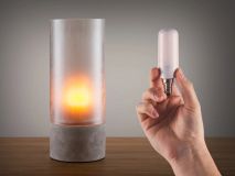 Flammende LED-Birne