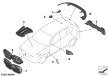 BMW Frontziergitter Carbon 51135A69BE4