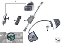BMW Steuergerät Lenkradelektronik F25 F26 61317854559