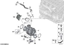 BMW Abstützung Abgasturbolader F10 F11 F20 F21 F22 F23 F25 F26 F3