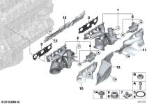 BMW Abgasturbolader mit Abgaskrümmer F80 F82 F83 F87N 11657849650