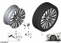 BMW Alufelge W-Speiche 731 ferricgrey 8J ET26 8er G14/G15/G16