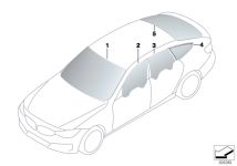 BMW Heckscheibe Sonnenschutzglas F36 51317314614
