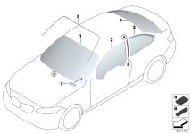 BMW Heckscheibe F22 F87 F87N 51317307737
