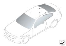 BMW Heckscheibe Sonnenschutzglas F32 F82 51317285918 - 4er F32, 4
