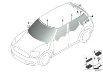 BMW Frontscheibe grün 51317380735