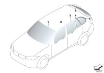 BMW Frontscheibe grün Regensensor / HUD F15 F85 51317292400
