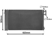 VAN WEZEL Kondensator, Klimaanlage  für BMW 64539169526 9206296 64509169789 06005296