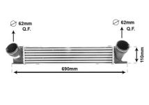 VAN WEZEL Ladeluftkühler 06004378  für BMW 17517524916 7524916