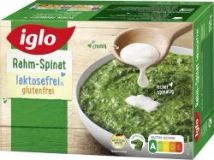 Iglo Rahm-Spinat laktosefrei